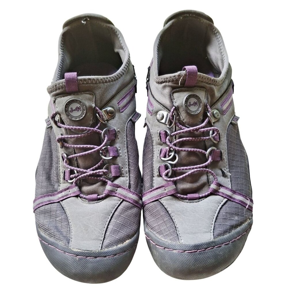 J-41 Womens Gray & Purple Athletic Hiking Shoes Size 9.5 Outdoor Coastal